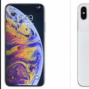 Apple iPhone XS Max 64GB Silver Unlocked Good Working Condition, #20a